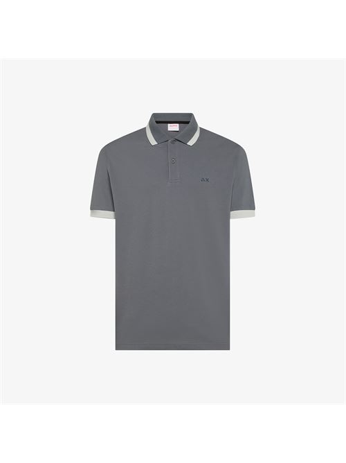 polo big stripe on collar s/s SUN 68 | A3611299